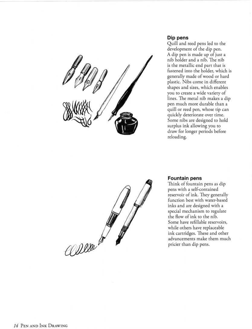 图片[15]-T1155-Alphonso Dunn钢笔与墨水绘画简明指南 | Alphonso Dunn Pen and Ink Drawing A Simple Guide 2015, Three M-爱画画的卷心菜