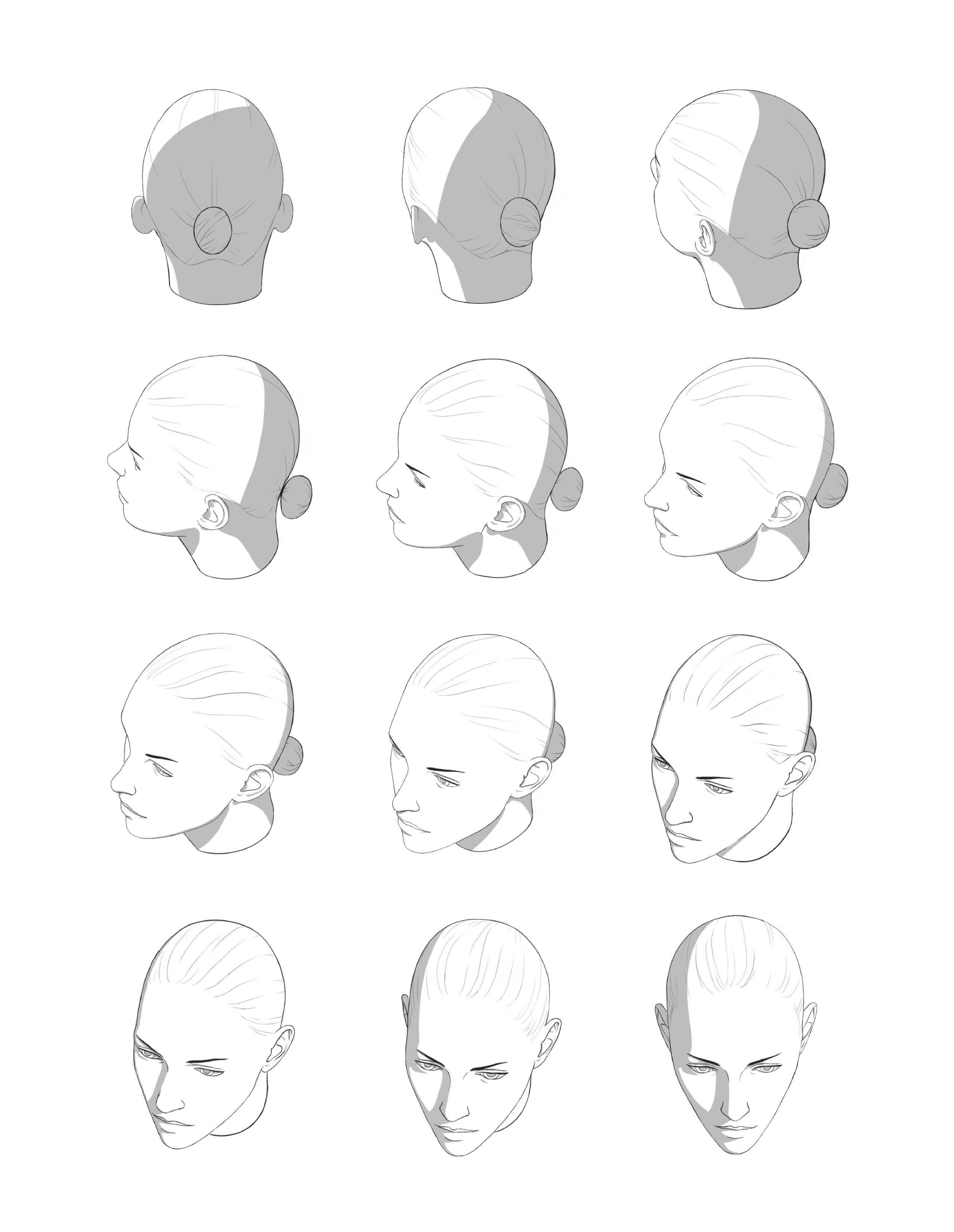 图片[1]-T1192-头部的光与影 | Light & shadow of head-爱画画的卷心菜