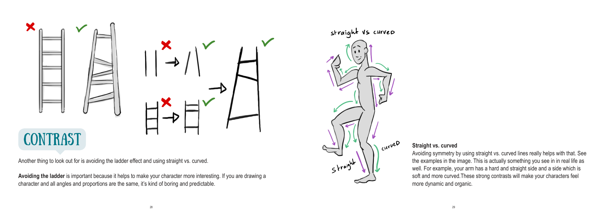 图片[15]-T1194-如何绘制角色 | How to Draw Character-爱画画的卷心菜