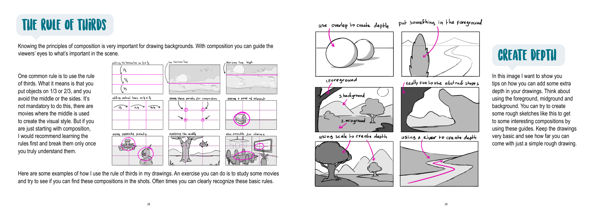 图片[15]-T1316-环境绘制教程 | How to Draw Environments-爱画画的卷心菜