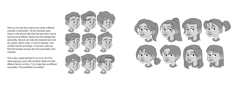 图片[15]-T1329-头发绘制教程 | How to Draw Hair-爱画画的卷心菜
