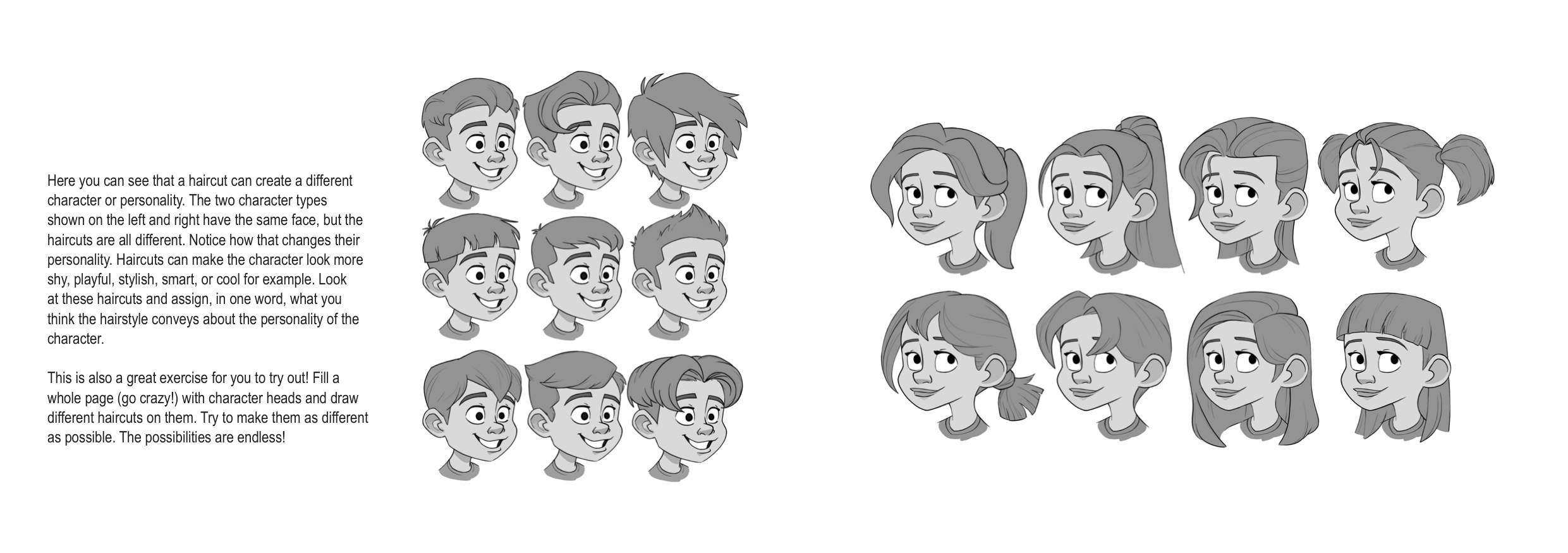 图片[15]-T1329-头发绘制教程 | How to Draw Hair-爱画画的卷心菜