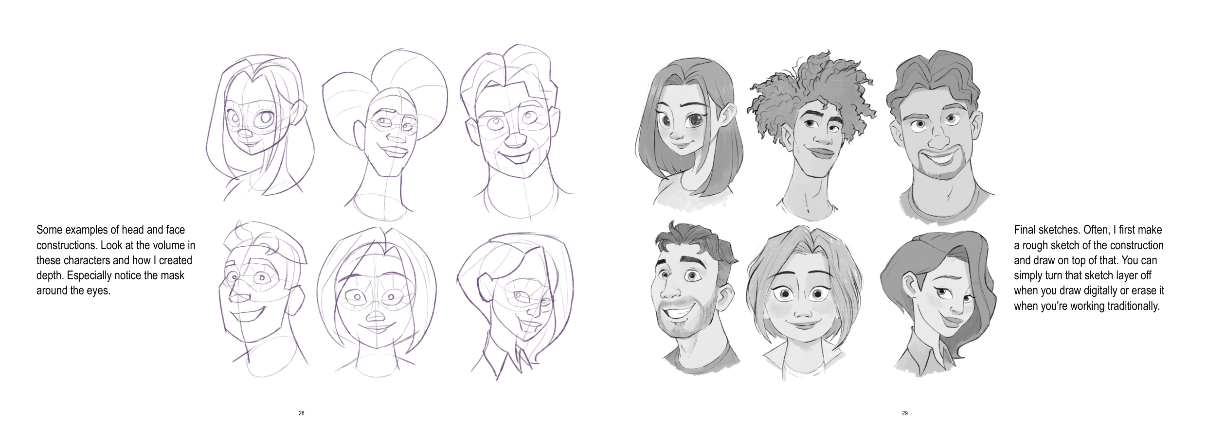 图片[15]-T1363-如何绘制头部 | How to Draw Heads-爱画画的卷心菜