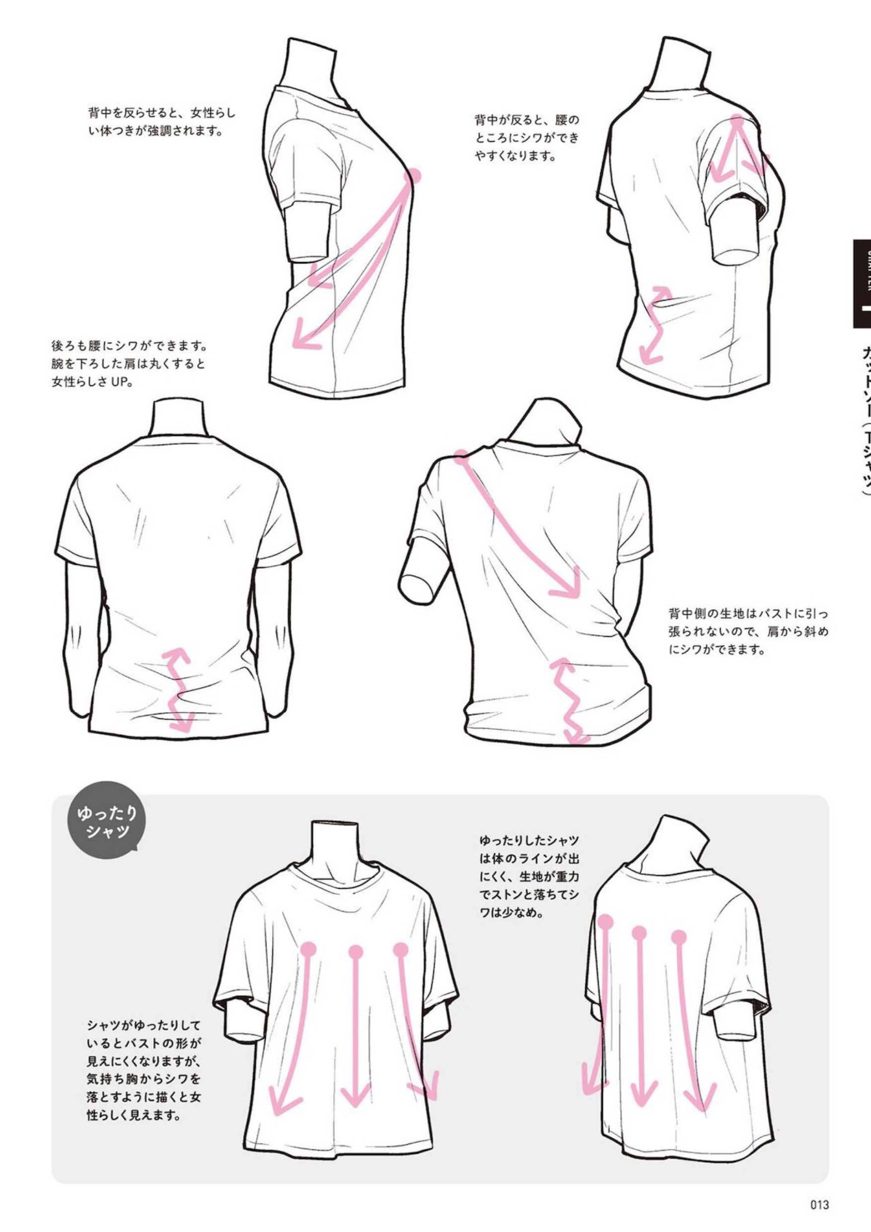 图片[15]-T1057-如何绘制衣服 动作与褶皱详解 衣服绘画图鉴 从服装结构到不同角度的绘制方法 | How to Draw Clothes 動きとシワがよくわかる 衣服の描き方図鑑 服の仕組みから角度別の描き方まで-爱画画的卷心菜
