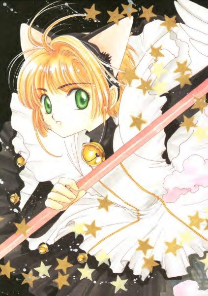 图片[4]-C735-魔卡少女樱插画集 3：Extra-爱画画的卷心菜