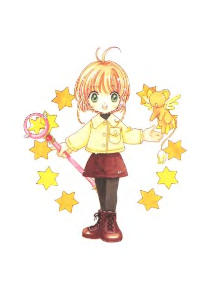 图片[10]-C735-魔卡少女樱插画集 3：Extra-爱画画的卷心菜